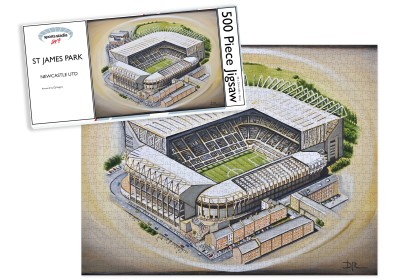 Newcastle United FC St James Park Stadium Fine Art Jigsaw Puzzle 